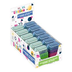 2 HOLE SHARPENER ERASER 55X40mm THE LITTLIES