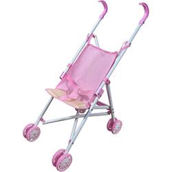 DOLL STROLLER PINK-BEIZE 26X48X52CM LUNA