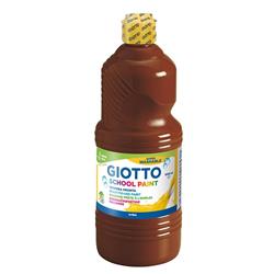 GIOTTO SCHOOL PAINT 1000 ml bottle - brown.