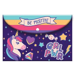 FOLDER WITH BUTTON A4 MUST UNICORN