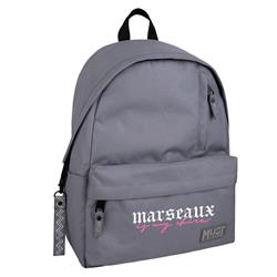 BACKPACK MUST TEAM MONOCHROME CLASSIC 32X17X42 SINGLE POCKET GREY WITH LIGHT GREY