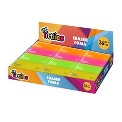 ERASER RULLER 4COLORS 55x21x7mm THE LITTLIES