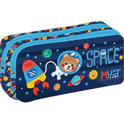 PENCIL CASE MUST TEAM ENERGY 21Χ6Χ9 2ZIPPERS SPACE