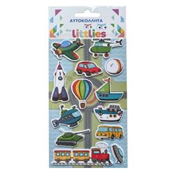 STICKERS 10X22CM VEHICLES THE LITTLIES