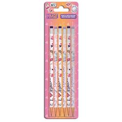 PENCIL WITH RUBBER MUST TEAM GIRL BLISTER 6PCS