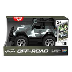 CAR OFF-ROAD FRICTION 1:16 27,5X14X15,5CM WITH SOUND & LIGHT LUNA