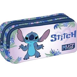 Σχολική Κασετίνα Βαρελάκι Disney Stitch Must Team 2 Θήκες