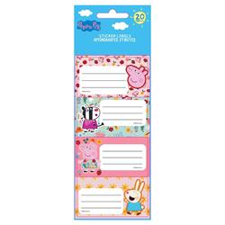 STICKER LABELS PEPPA PIG 20PCS 5SHEETS