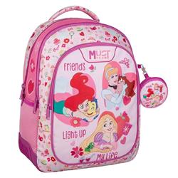 School Backpack Elementary Disney Princess Friends Light Up My Life Must Team 3 Cases