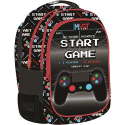 ΤΣΑΝΤΑ ΠΛΑΤΗΣ MUST TEAM 39Χ27Χ17ΕΚ 3ΘΗΚΕΣ START GAME