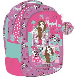 BACKPACK MUST TEAM 32X18X43CM 3CASES BESTIES