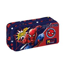 PENCIL CASE 2ZIPPERS 21Χ6Χ9CM SPIDERMAN THWIP