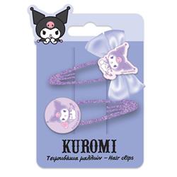 HAIR CLIPS SET 2PCS KUROMI