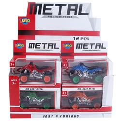 Pull Back Metal Motor 1:64 Luna Toys 25x14,3x19,5cm.