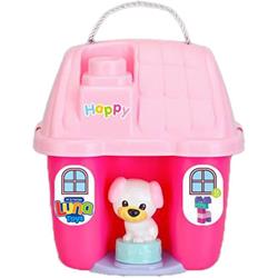 BRICKS IN A HOUSE 16PCS PINK 24X17,5X26CM LUNA