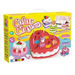 SOFT DOUGH HEART CAKE 2DES 33X7X22CM 6COL LUNA