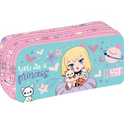 PENCIL CASE MUST TEAM ENERGY 21Χ6Χ9 2ZIPPERS YOU ARE A PRINCESS