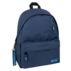 BACKPACK MUST TEAM MONOCHROME CLASSIC 32X17X42 SINGLE POCKET BLUE WITH LIGHT BLUE