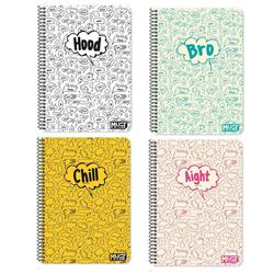 SPIRAL NOTEBOOKS A4 3SUBS 90SH MUST TEAM QUOTES