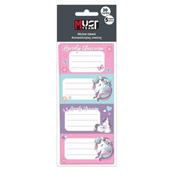 Ετικέτες Αυτοκόλλητες Must Team Unicorn 20 Τμχ. 5 Φύλλα