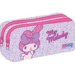 PENCIL CASE 2ZIPPERS 21Χ6Χ9CM MY MELODY