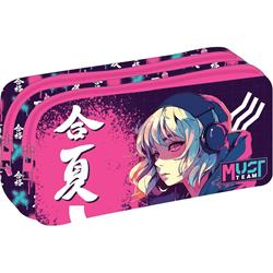 PENCIL CASE MUST TEAM ENERGY 21Χ6Χ9 2ZIPPERS ANIME