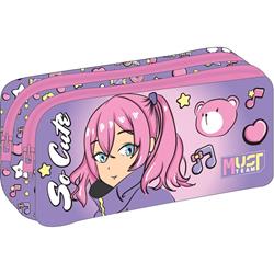 PENCIL CASE MUST TEAM 21Χ6Χ9 2ZIPPERS SO CUTE