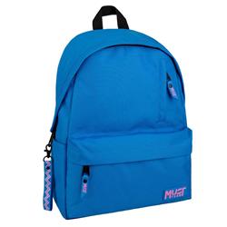 BACKPACK MUST TEAM MONOCHROME CLASSIC 32X17X42 SINGLE POCKET BLUE WITH LIGHT PINK