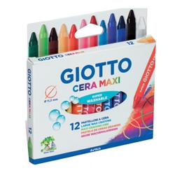 WAX CRAYON GIOTTO CERA MAXI 12PCS