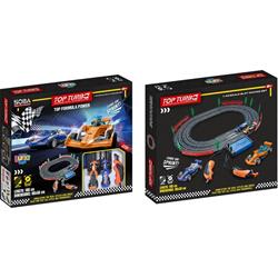 TRACK 180CM 1:43 WITH  2*F1 VEHICLE 44X38X5,5CM LUNA