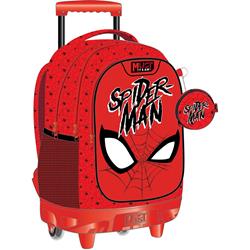 ΤΣΑΝΤΑ ΤΡΟΛΛΕΥ ΔΗΜΟΤΙΚΟΥ 34Χ20Χ44ΕΚ 3ΘΗΚΕΣ SPIDERMAN WEB