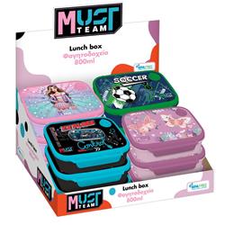 ΦΑΓΗΤΟΔΟΧΕΙΟ PP 800ML 18Χ13X6ΕΚ MUST TEAM 2ΣΧ. ΚΟΡΙΤΣΙ & 2ΣΧ. ΑΓΟΡΙ