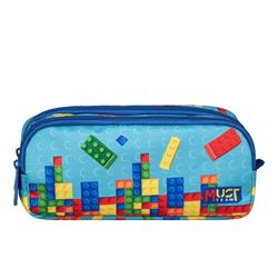 Σχολική Κασετίνα Βαρελάκι Must Team Bricks 2 Θήκες