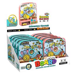 BOARD GAME WITH COINS 14X4,6X15CM 2DES LUNA