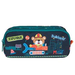 Σχολική Κασετίνα Βαρελάκι Must Team Bulldozer 2 Θήκες