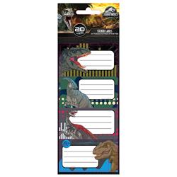 STICKER LABELS JURASSIC 20PCS 5SHEETS