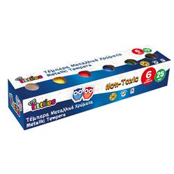 TEMPERA25ml 6 METALLIC COLORS THE LITTLIES
