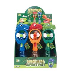 FAN WITH SPRAY DINOSAUR 9,5X7,5X32,5CM 3COL LUNA