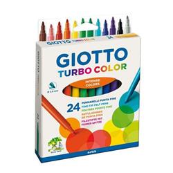 MARKERS 24PCS TURBO COLOR BLISTER GIOTTO
