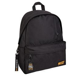 Backpack Must Team Monochrome rPET Black with Orange 1 Main Case