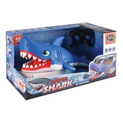 REMOTE CONTROLLED SHARK WITH SPRAY 43,3X22X21,5CM WITH SOUND & LIGHT LUNA