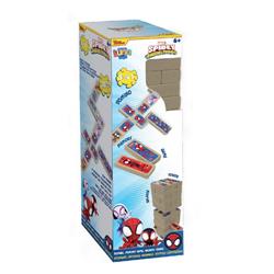 TOWER 3IN1 DOMINO, MEMORY, BALANCE WITH 48 BRICKS SPIDEY