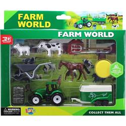 TRACTOR FARM SET 9PCS  26X4,5X22,5CM LUNA
