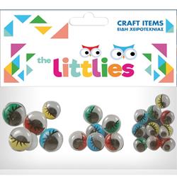 WIGGLE EYES 4x20mm-8x16mm-10x12mm 22PCS THE LITTLIES