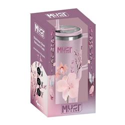 VACUUM CUP STAINLESS STEEL 1200ML WITH STRAW 27X10X7.5CM MUST TEAM DESIGN 1