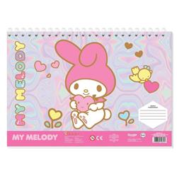 ΜΠΛΟΚ ΖΩΓΡΑΦ MY MELODY 23X33 40ΦΥΛ ΜΕ ΑΥΤΟΚΟΛΛΗΤΑ