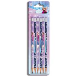 PENCIL WITH RUBBER FROZEN 2 BLISTER 6PCS