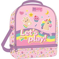 LUNCH BAG MUST TEAM 22X16X28CM ISOTHERMAL LET S PLAY