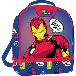 LUNCH BAG 22XX16X28CM ISOTHERMAL IRON MAN BLUE