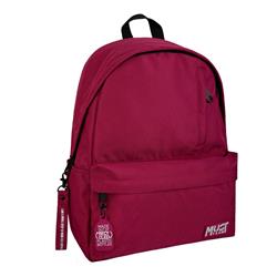 BACKPACK MUST TEAM MONOCHROME 32X17X42 SINGLE POCKET BORDEAUX 900D RPET